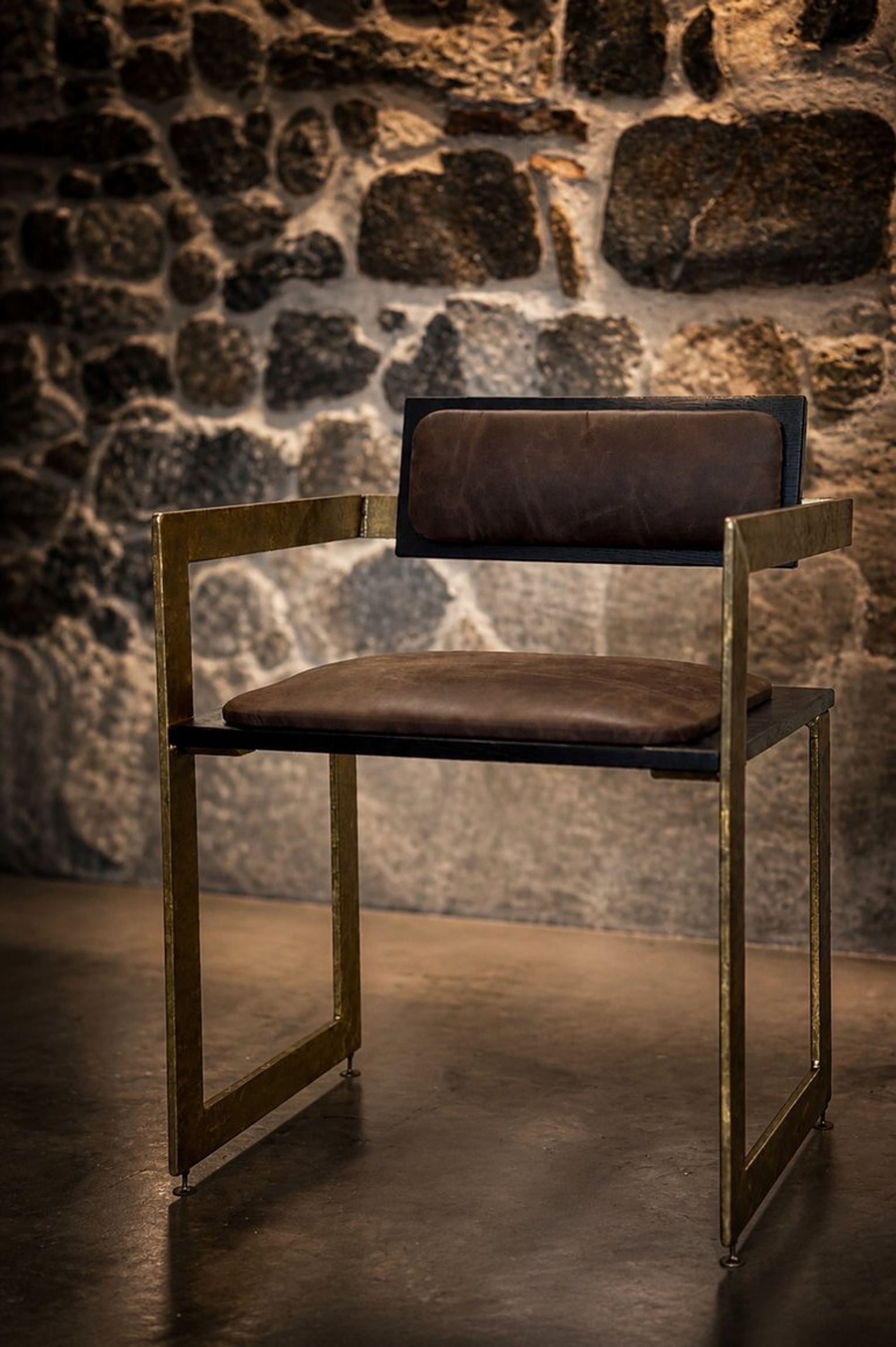 Fauteuil, structure laiton – vue 3