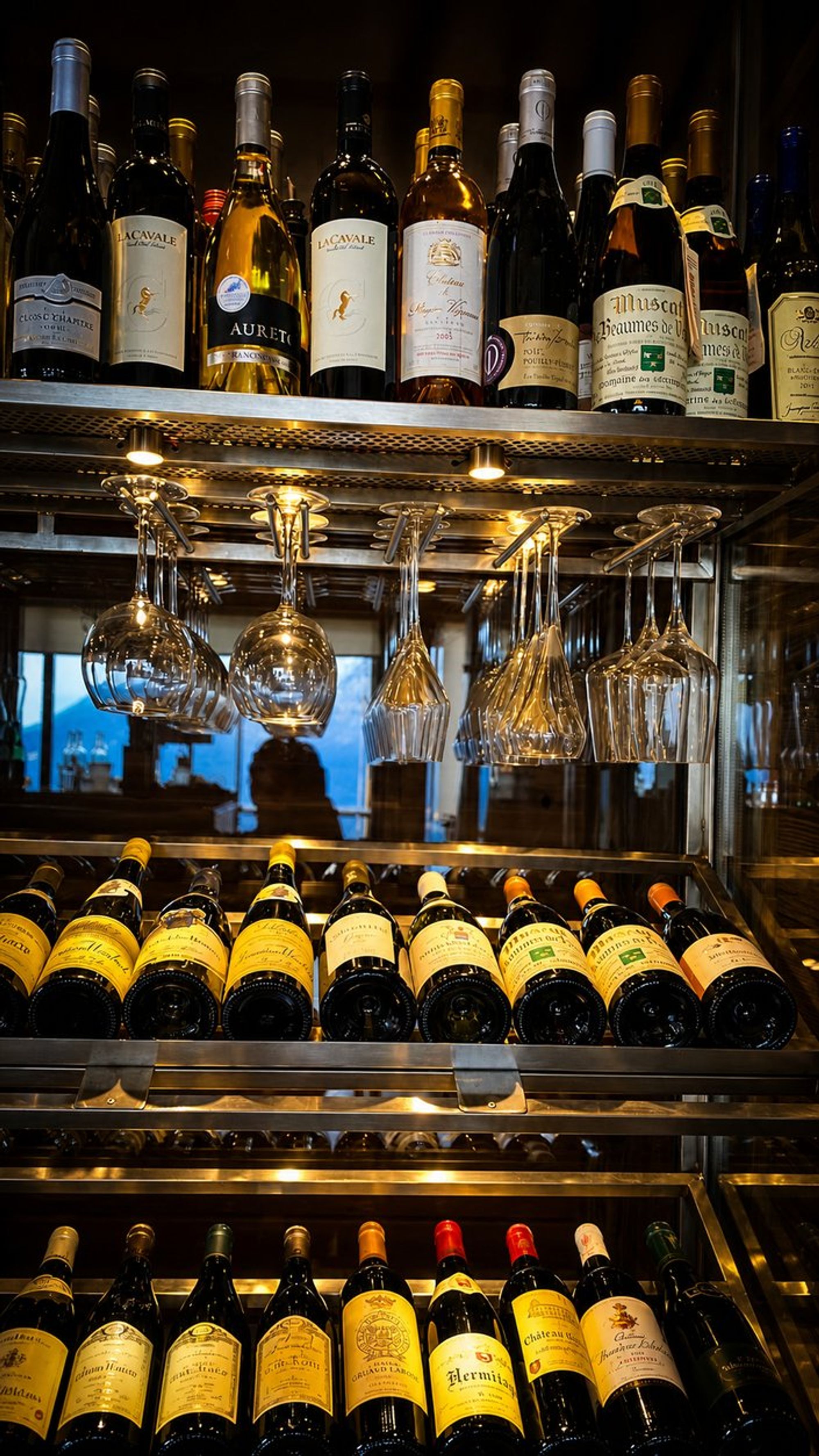Chalet l’Yret, Serre-Chevalier : cave à vin sur mesure – vue 4