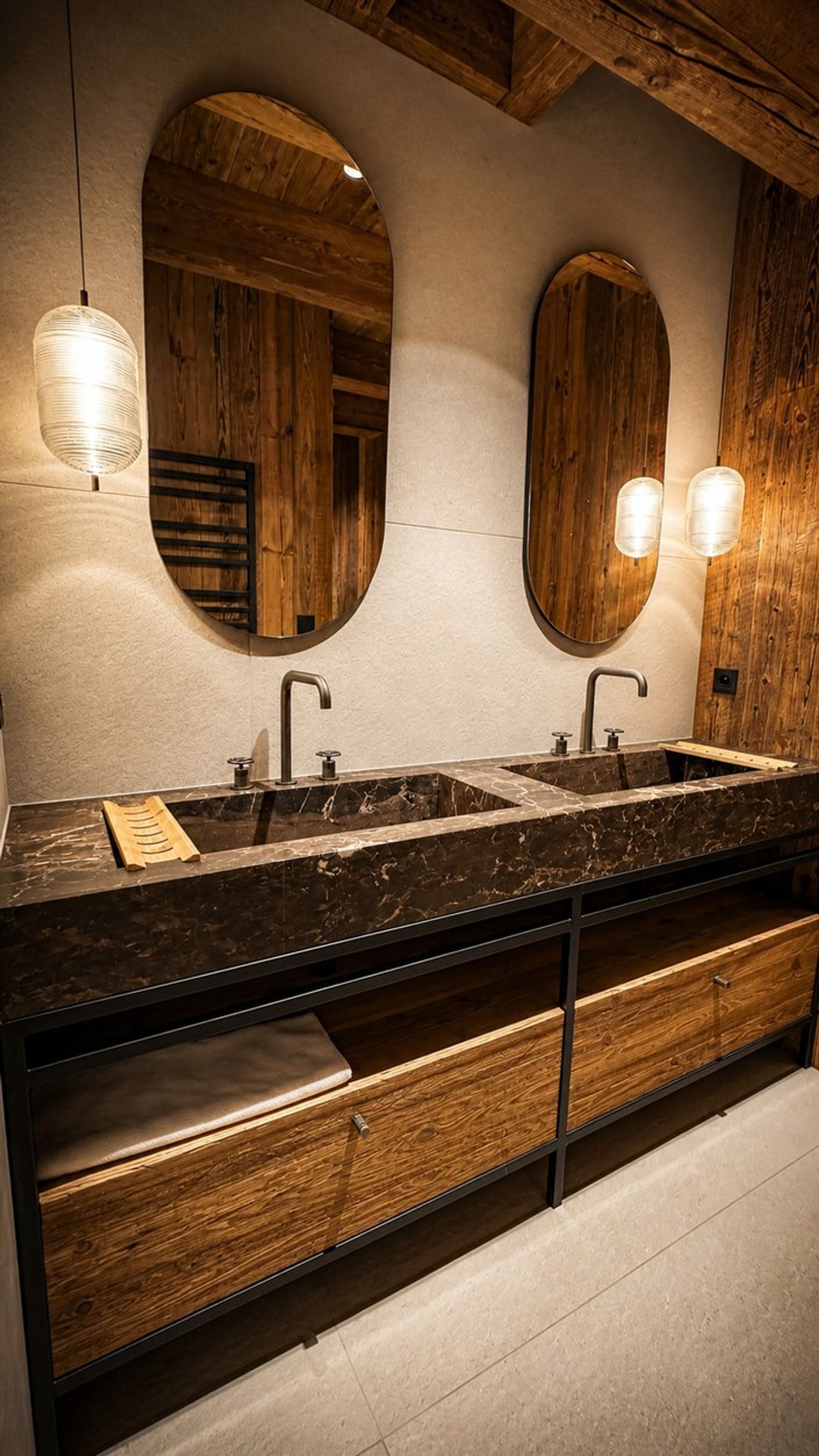 Chalet l’Yret, Serre-Chevalier : salle de bain