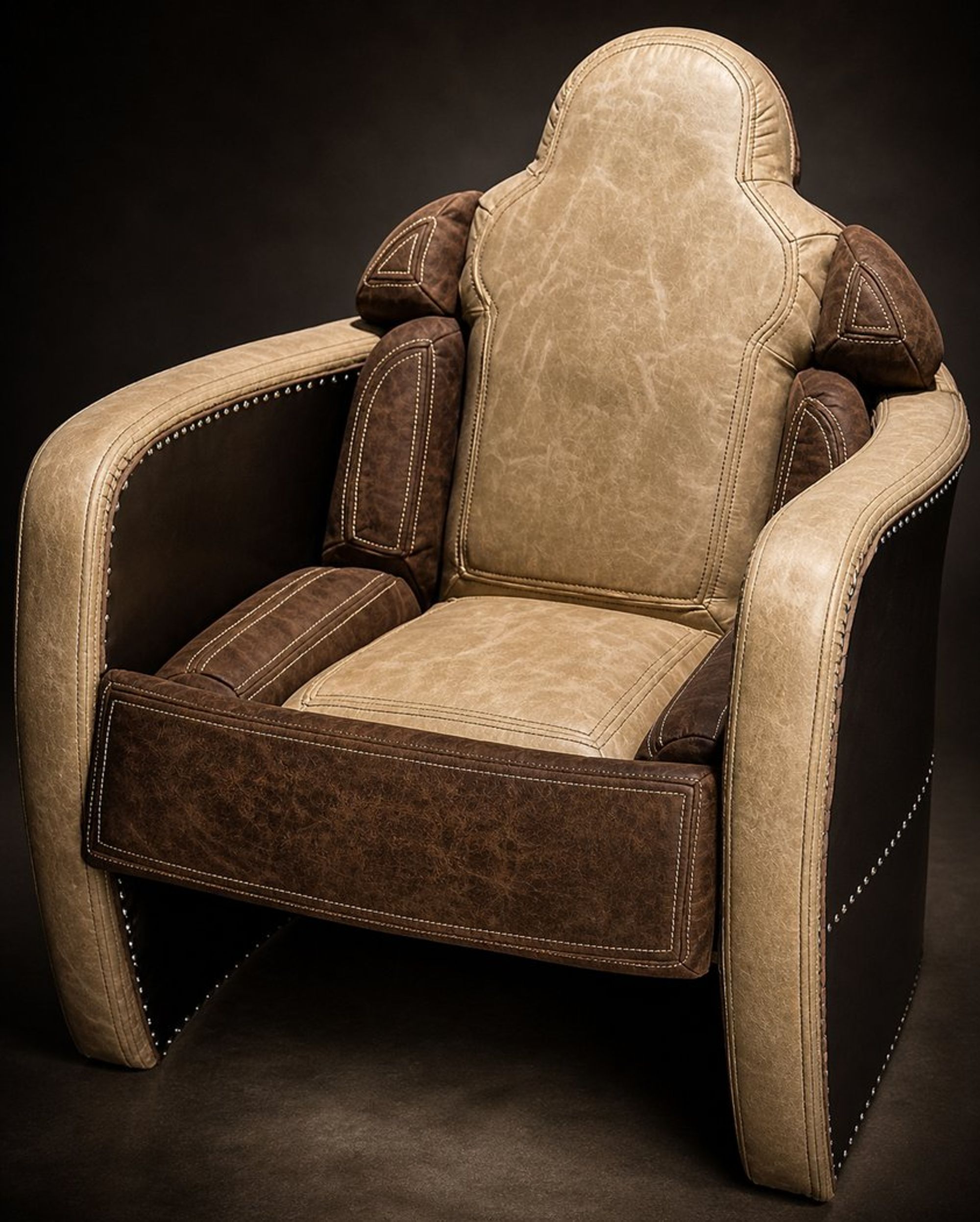 Fauteuil club, cuir