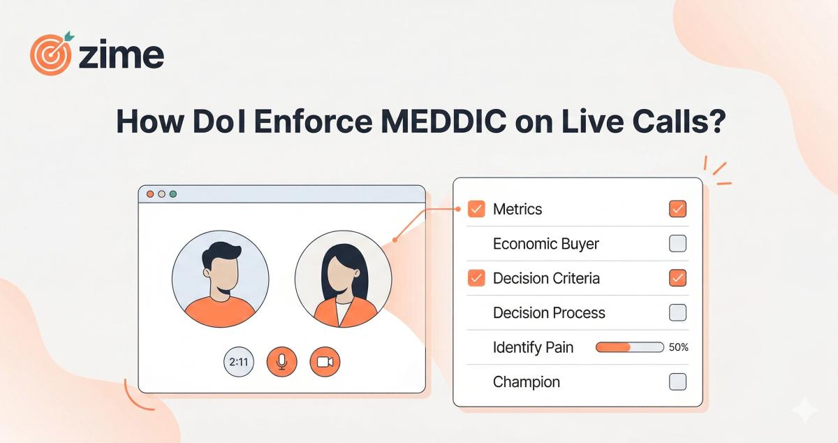 How Do I Enforce MEDDIC on Live Calls?