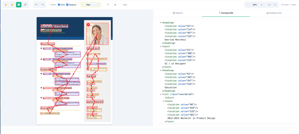 DocLang Document Annotation