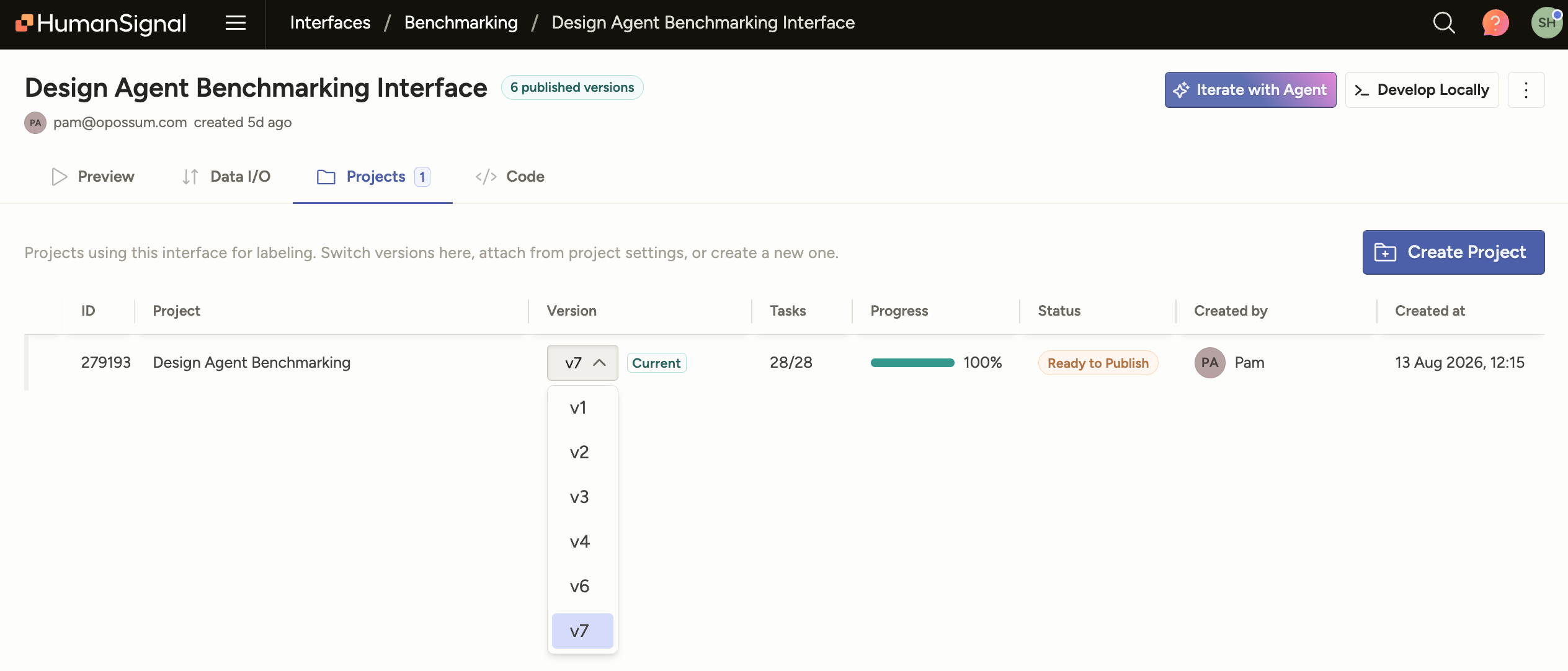 Easily Switch Interface Version Used Across Projects