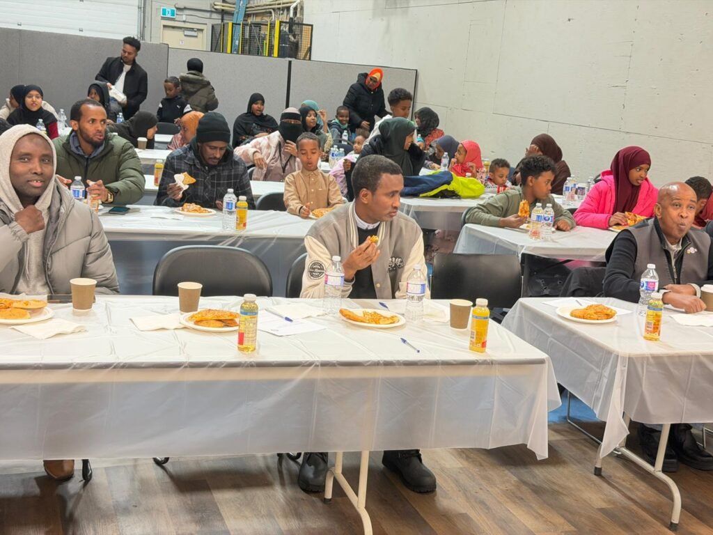 Residents listening to a guest speaker at SISSA's Neighbourhood Connections event.