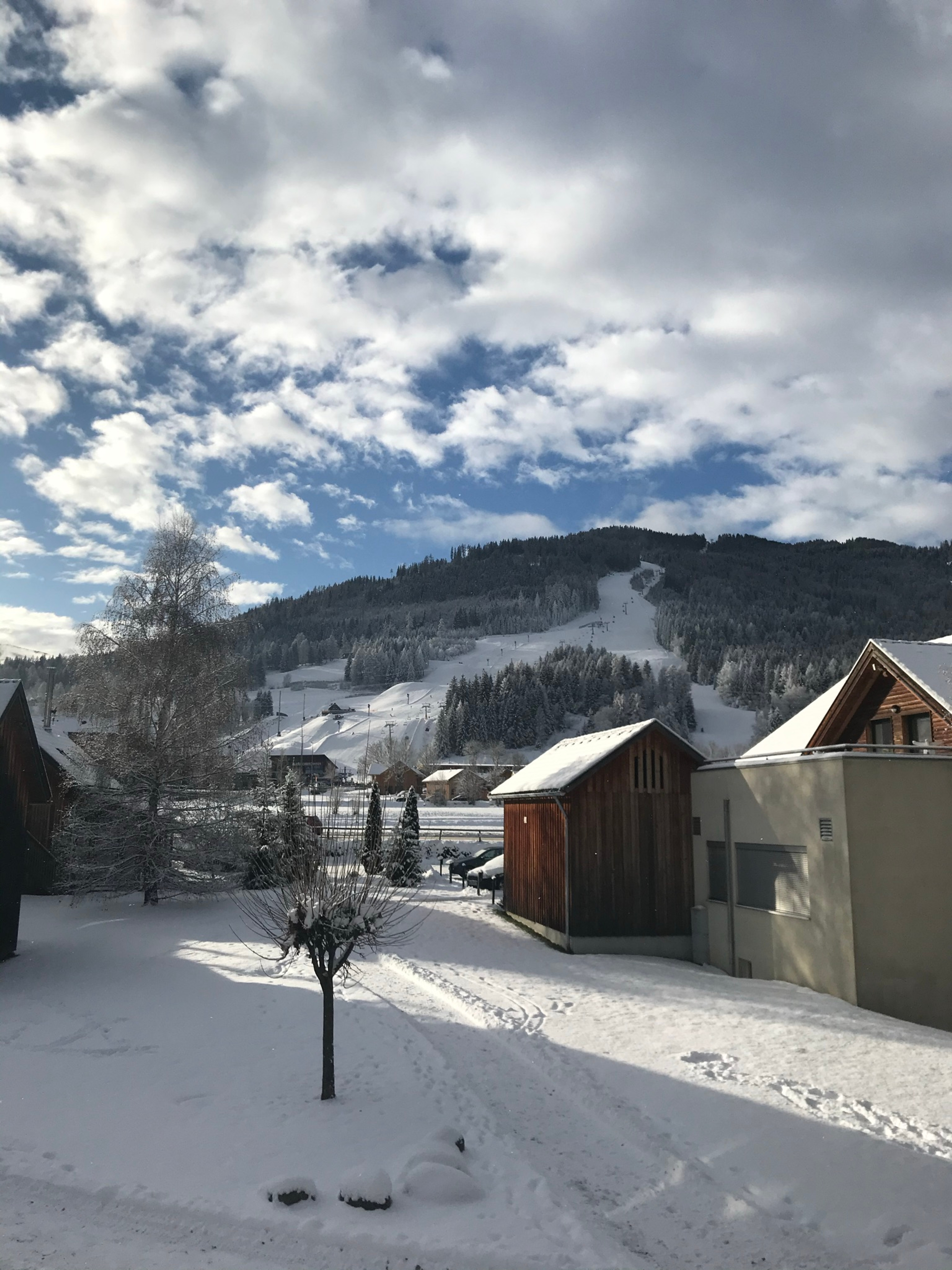 Blick auf den Kreischberg in nur 400 Meter zu Fuß erreichbar