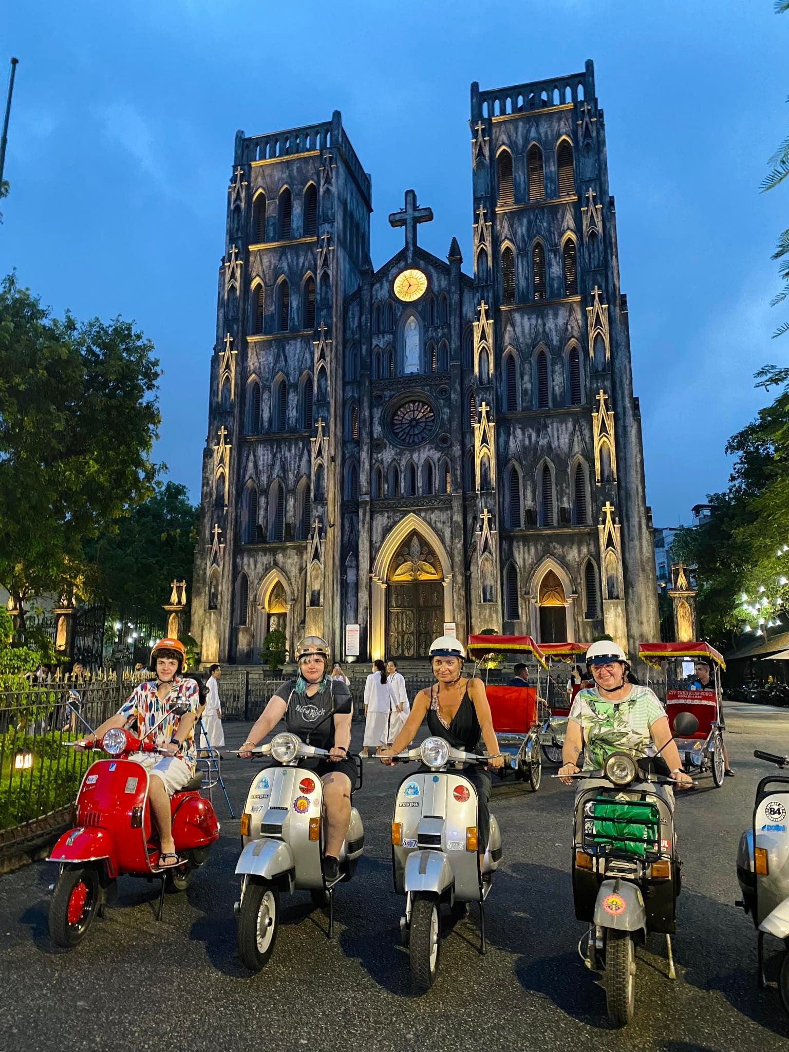 We offer scooter tours in Hanoi