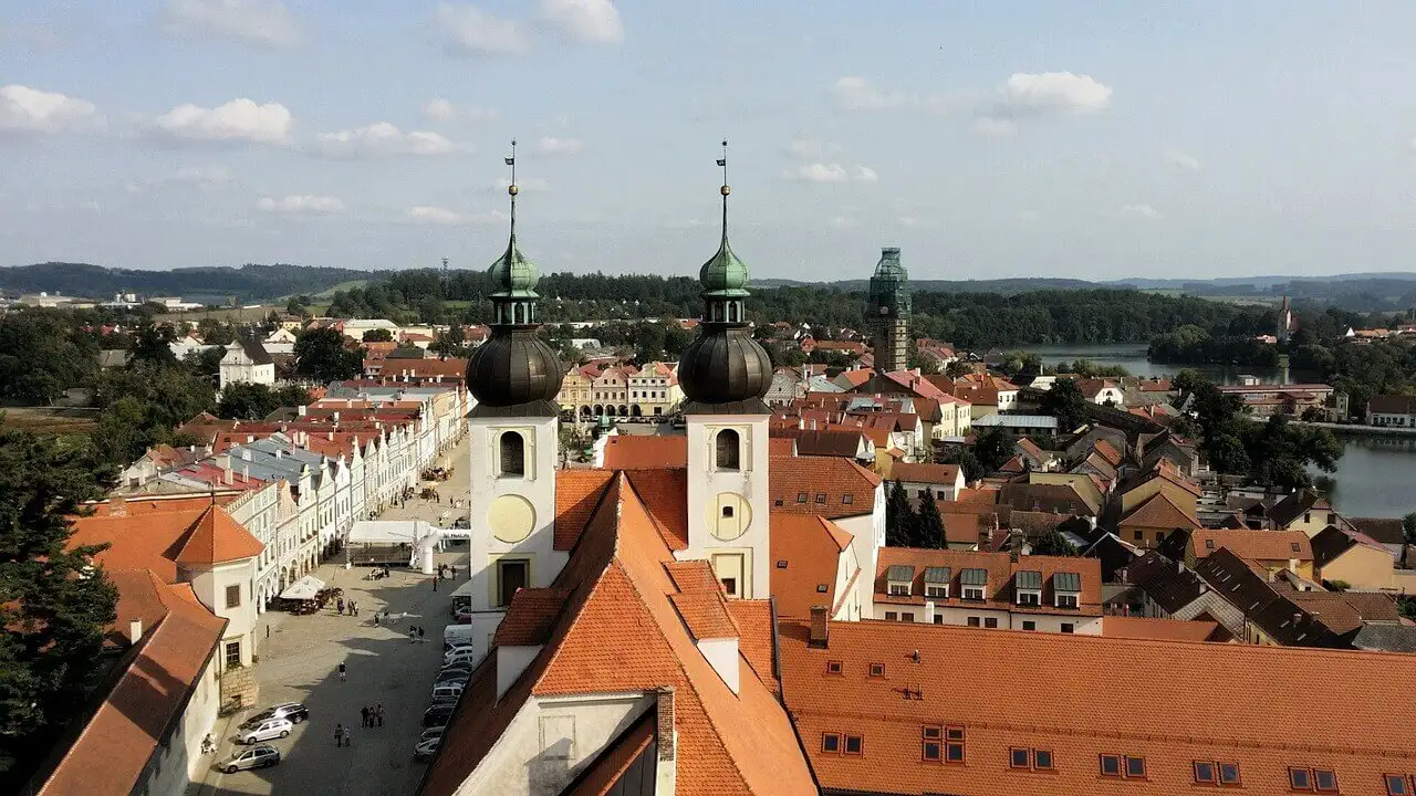 Město Telč se pyšní nádherným náměstím.