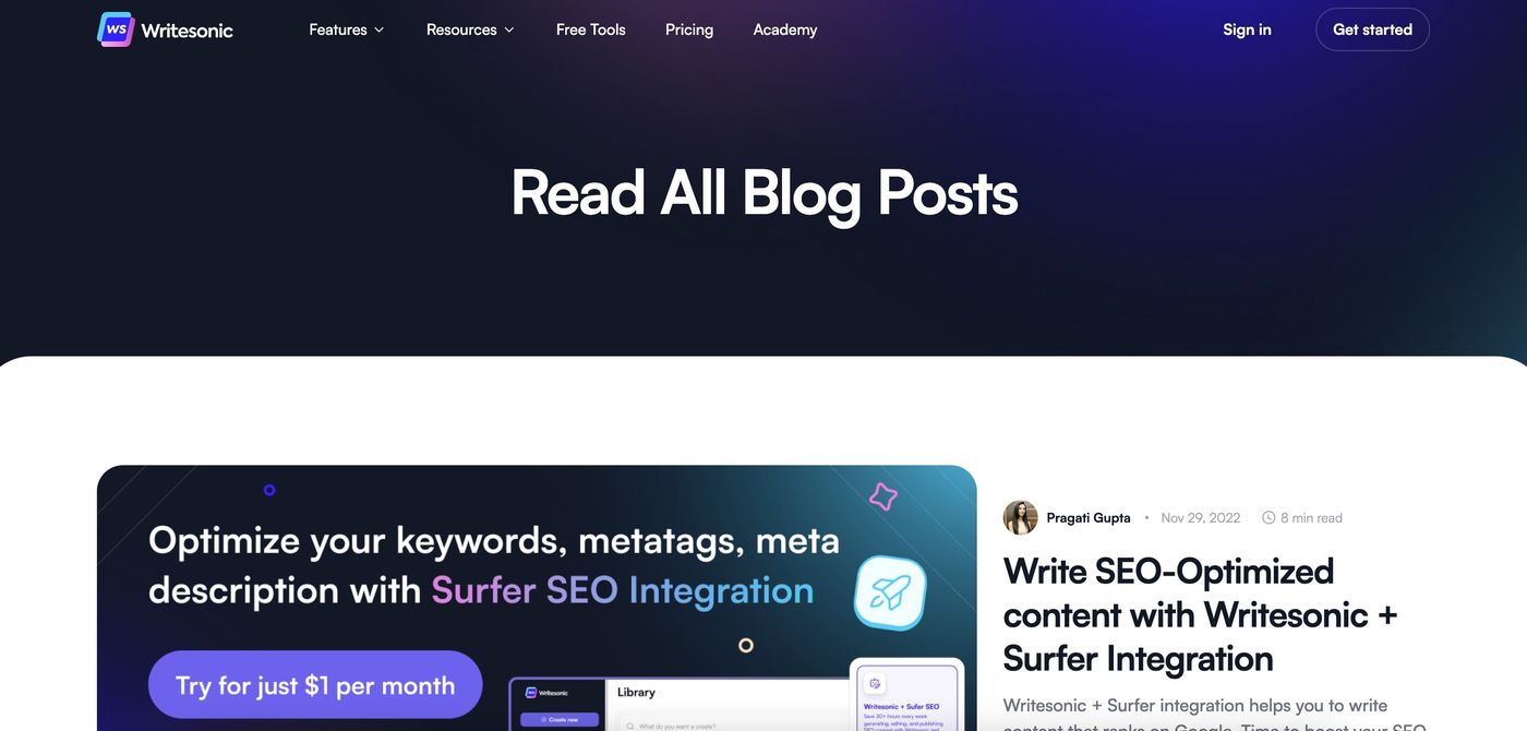 writesonic blog