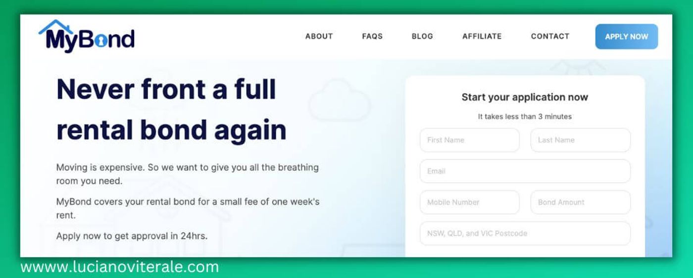 MyBond Home Page