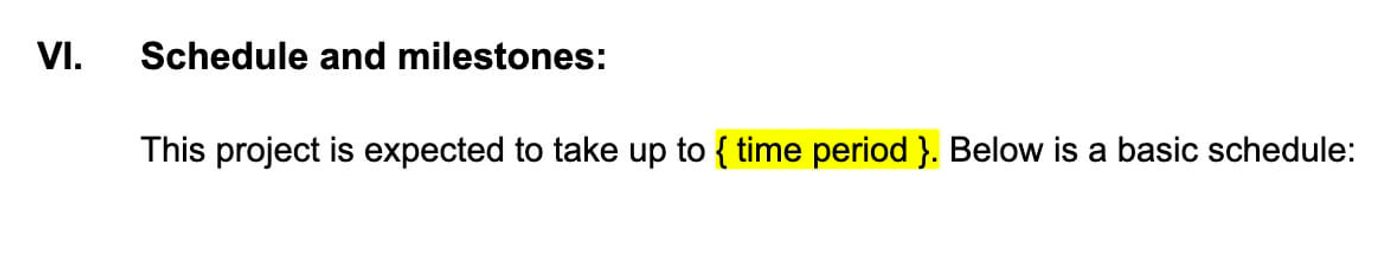 copywriting schedule