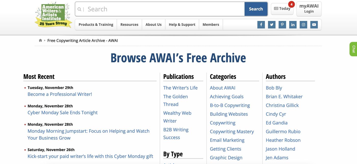 AWAI blog