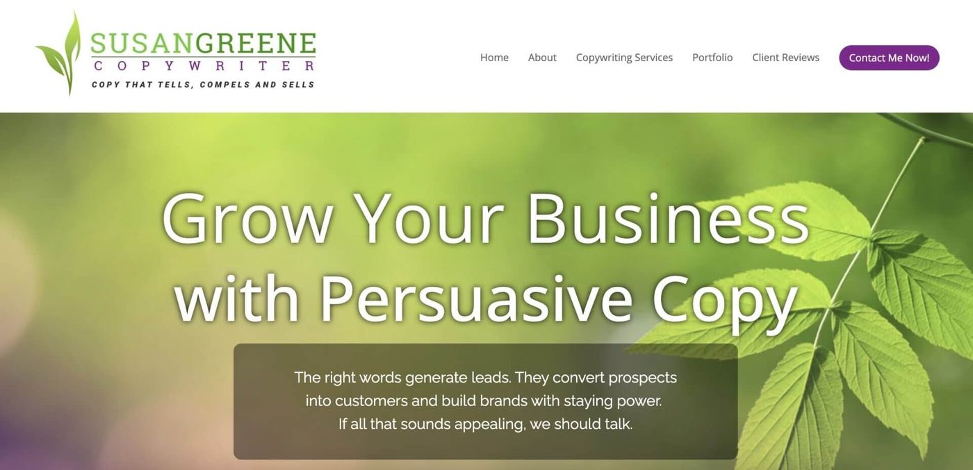 susan greene copywriter