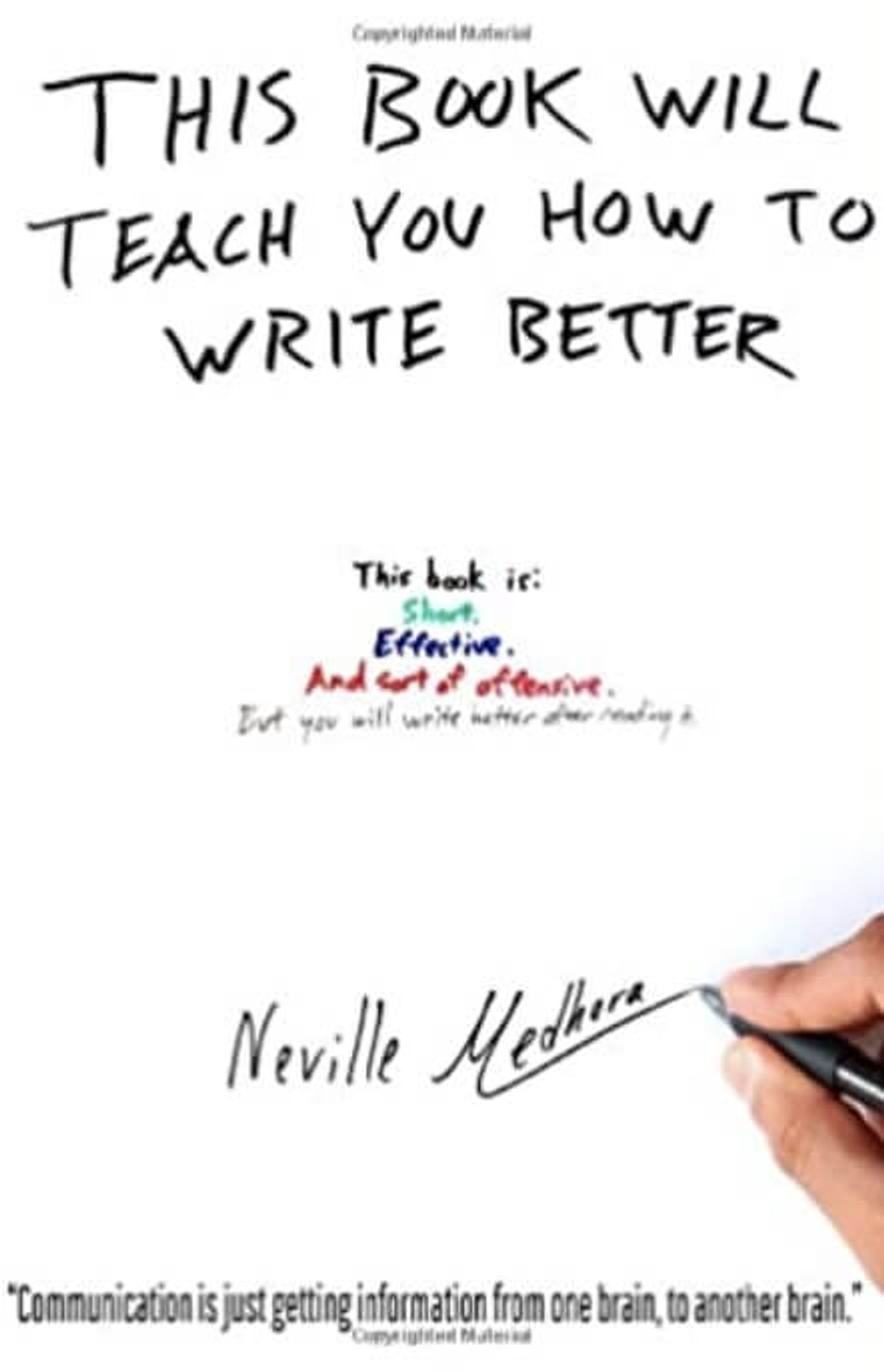 this book will teach you how to write better
