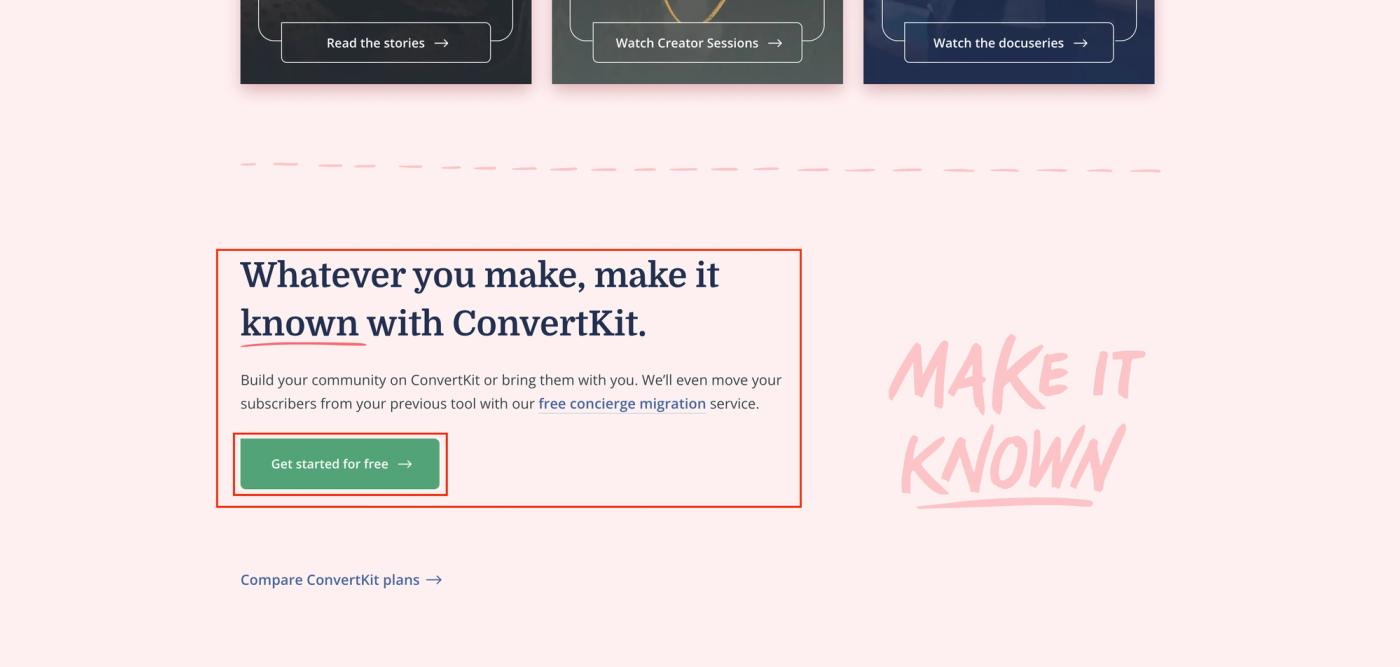 convert kit cta