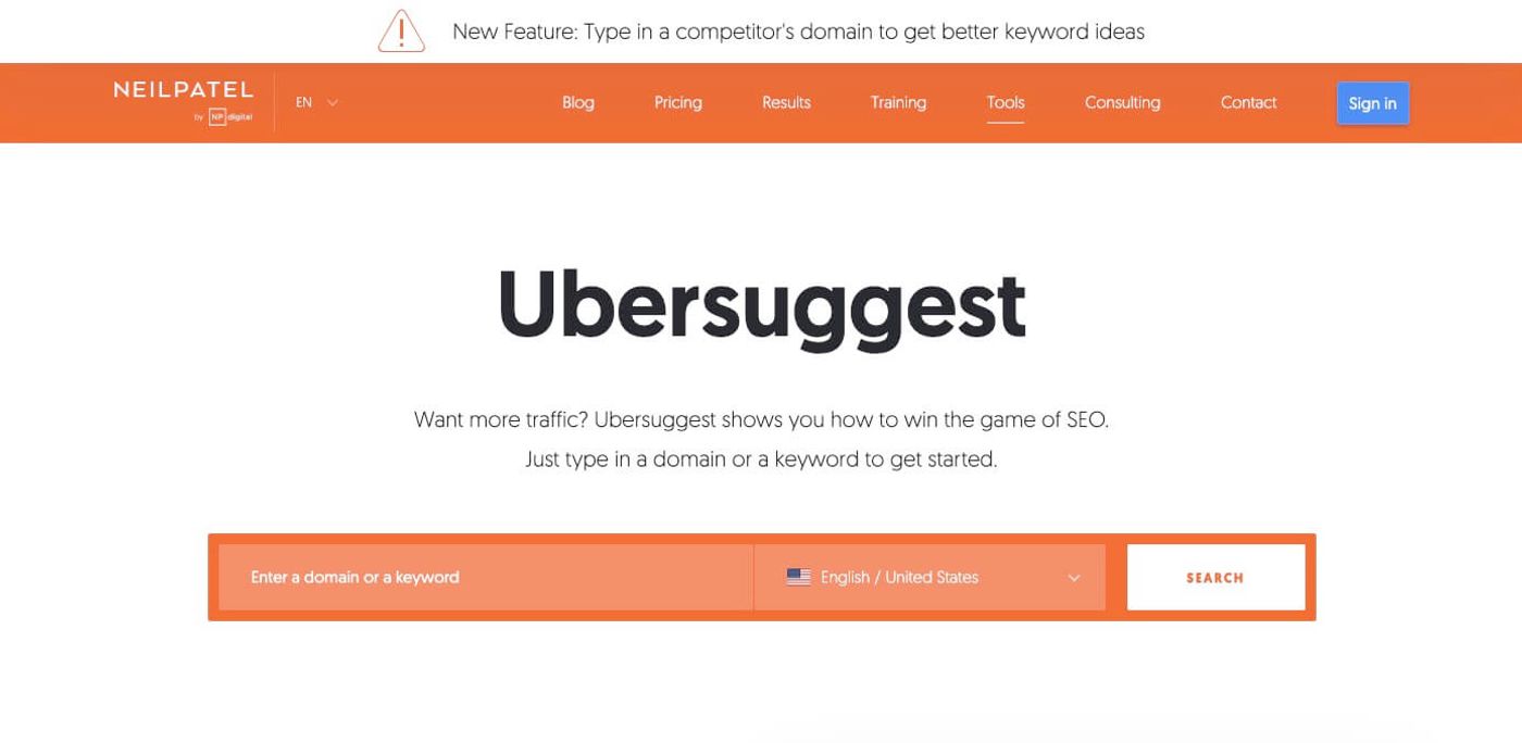 Ubersuggest