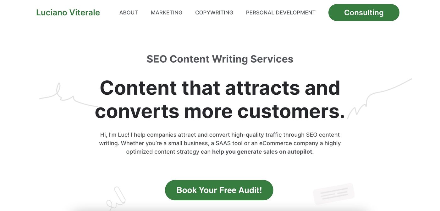 luciano viterale seo content writing services