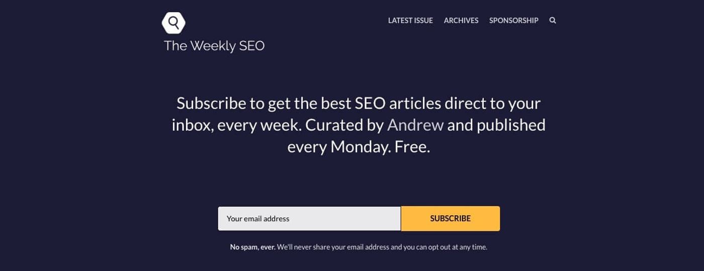 the weekly seo