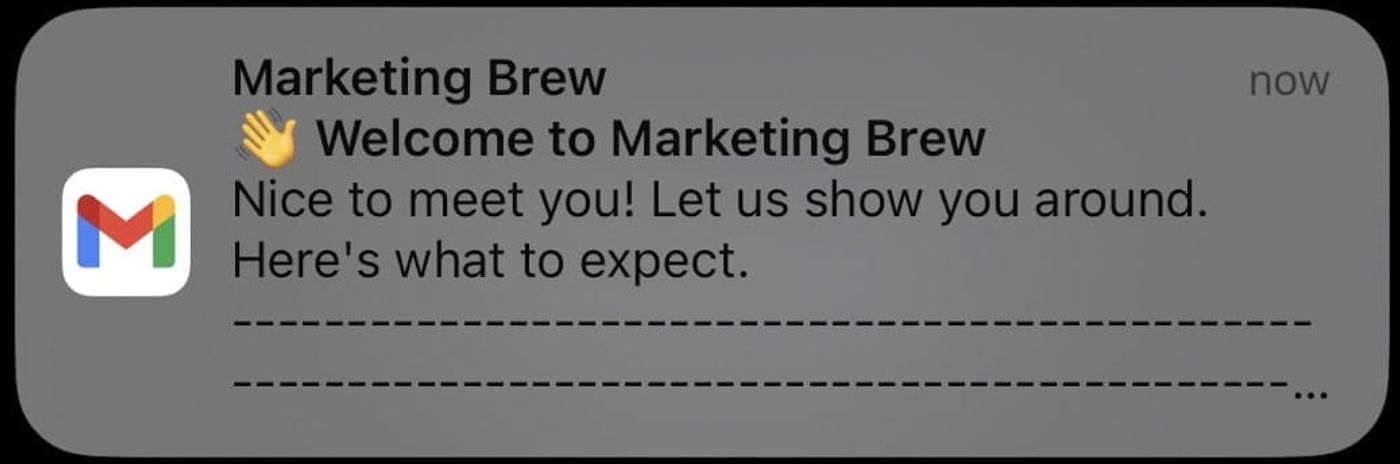 Marketing Brew Newsletter