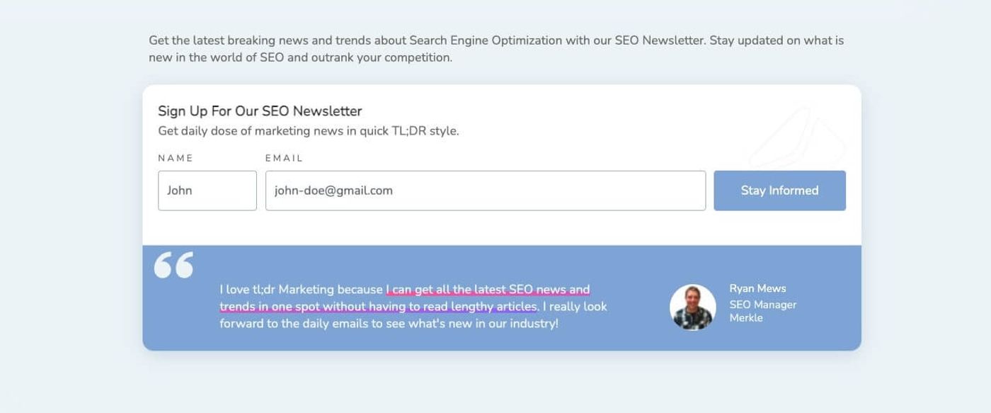 tldr marketing