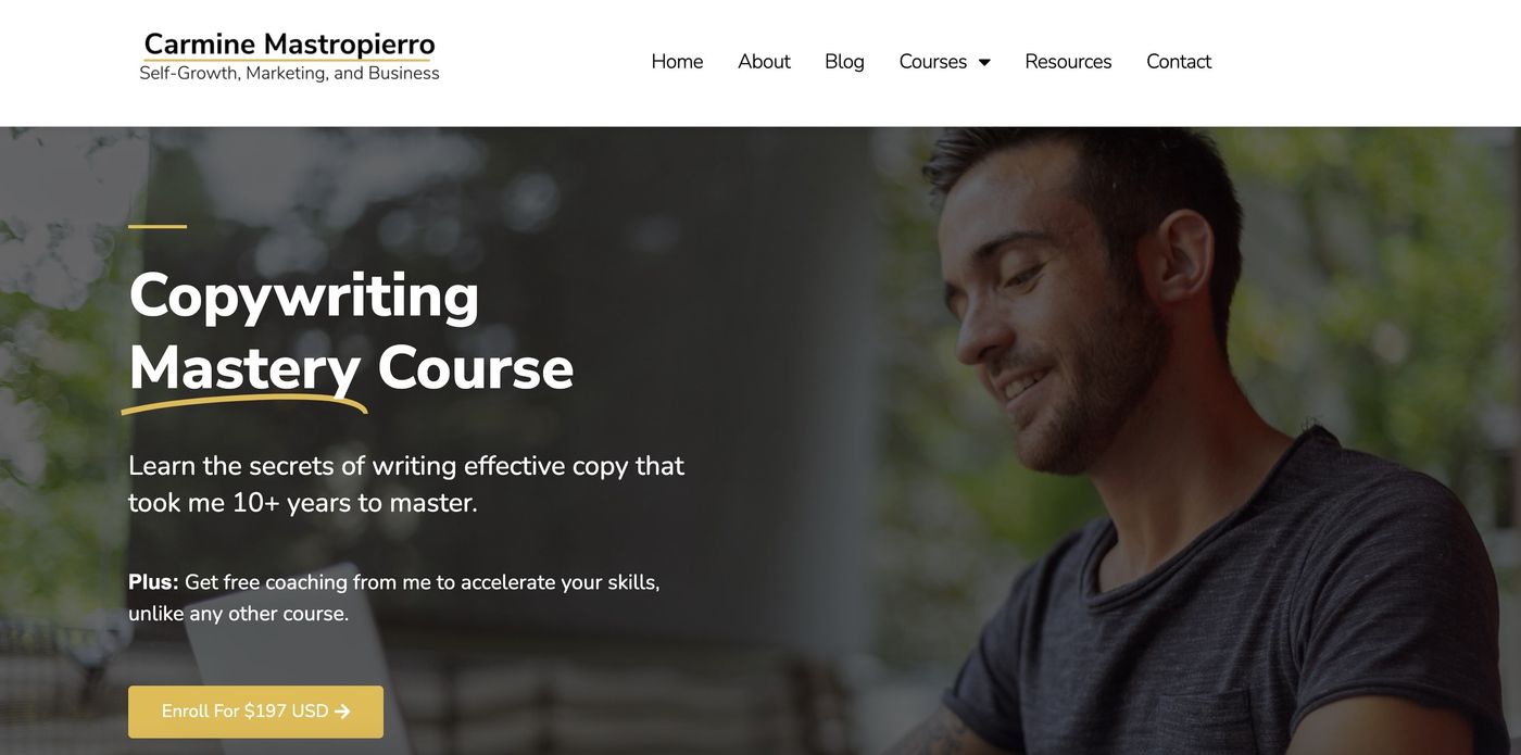 copywritig mastery by carmine