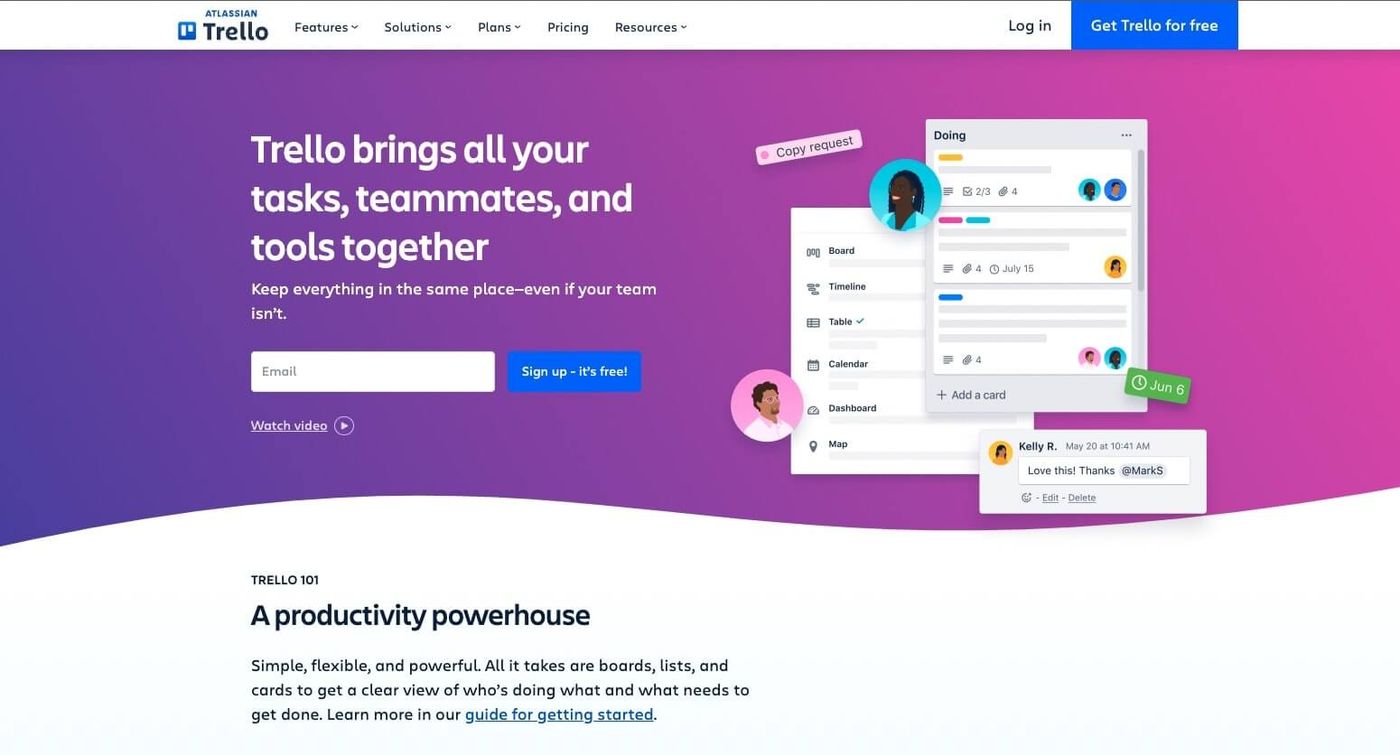 trello home