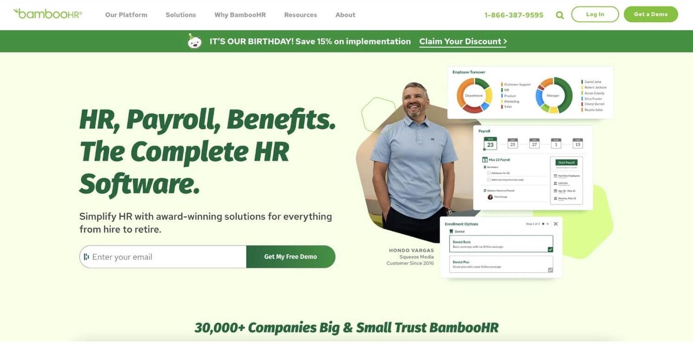 bamboo hr homepage