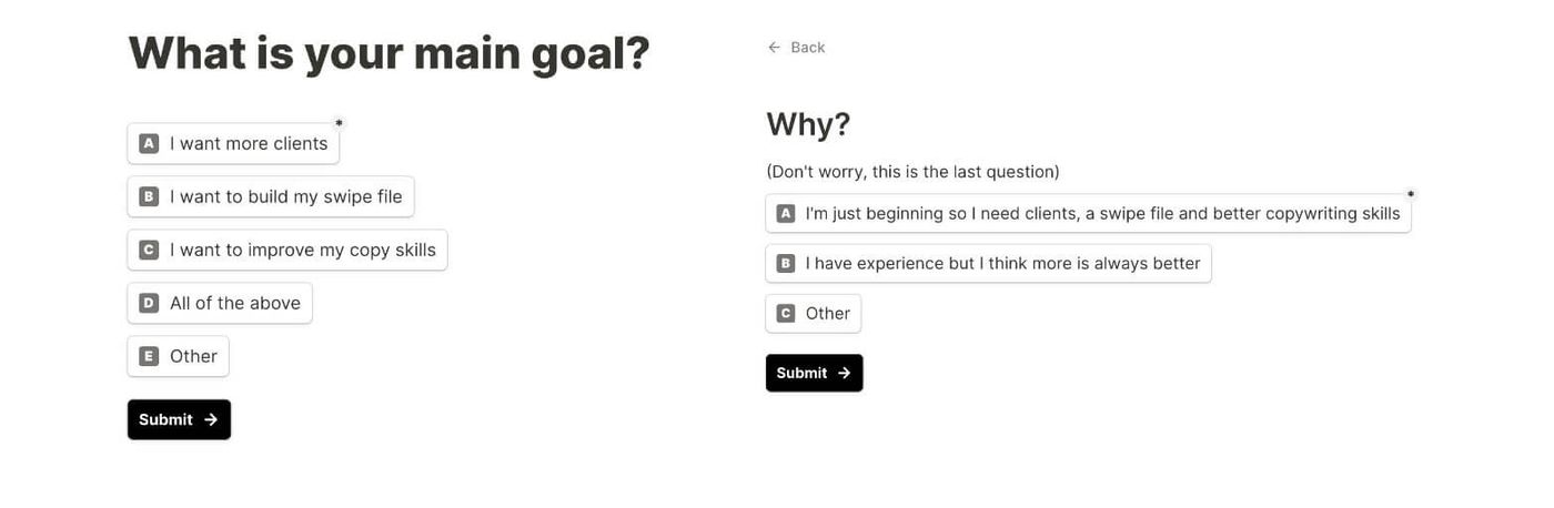 personal tally form