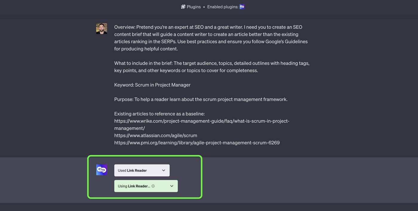 confirm link reader is working