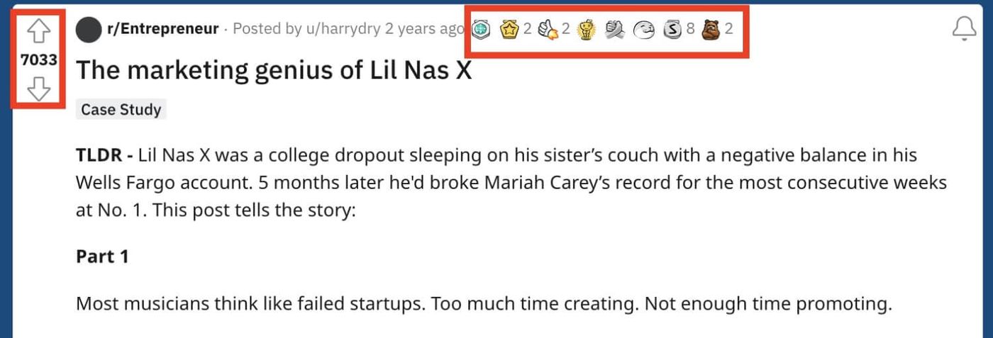 lilnasx reddit marketing