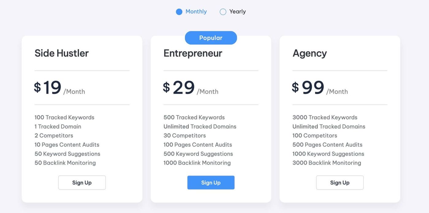 pricing