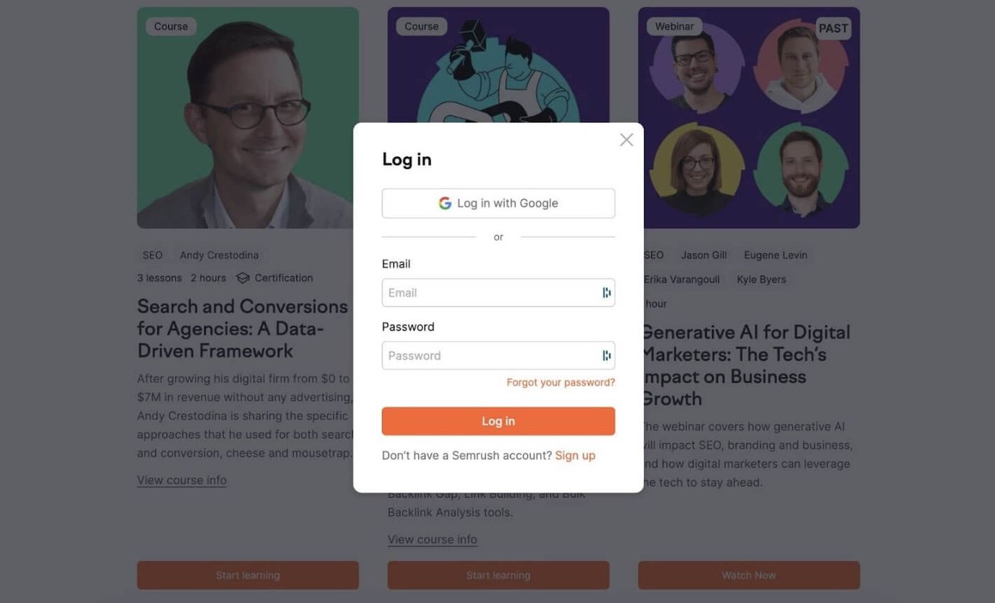 semrush academy