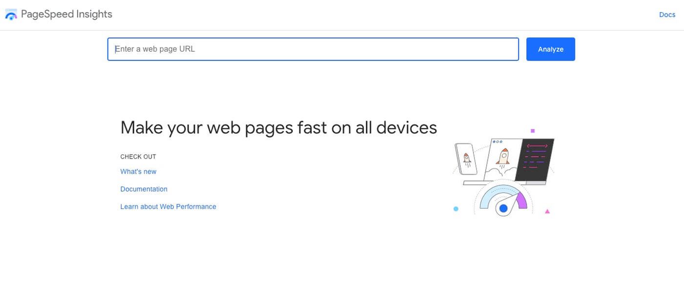 page speed insights