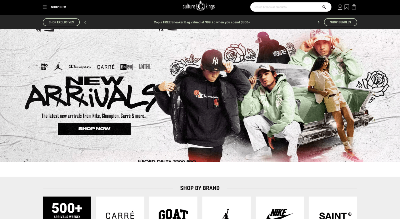 culture kings home page