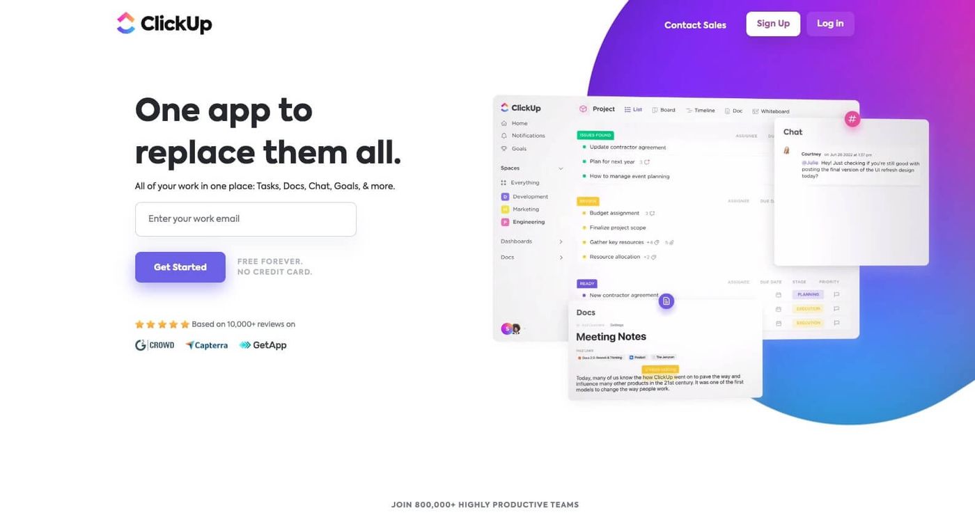 clickup home