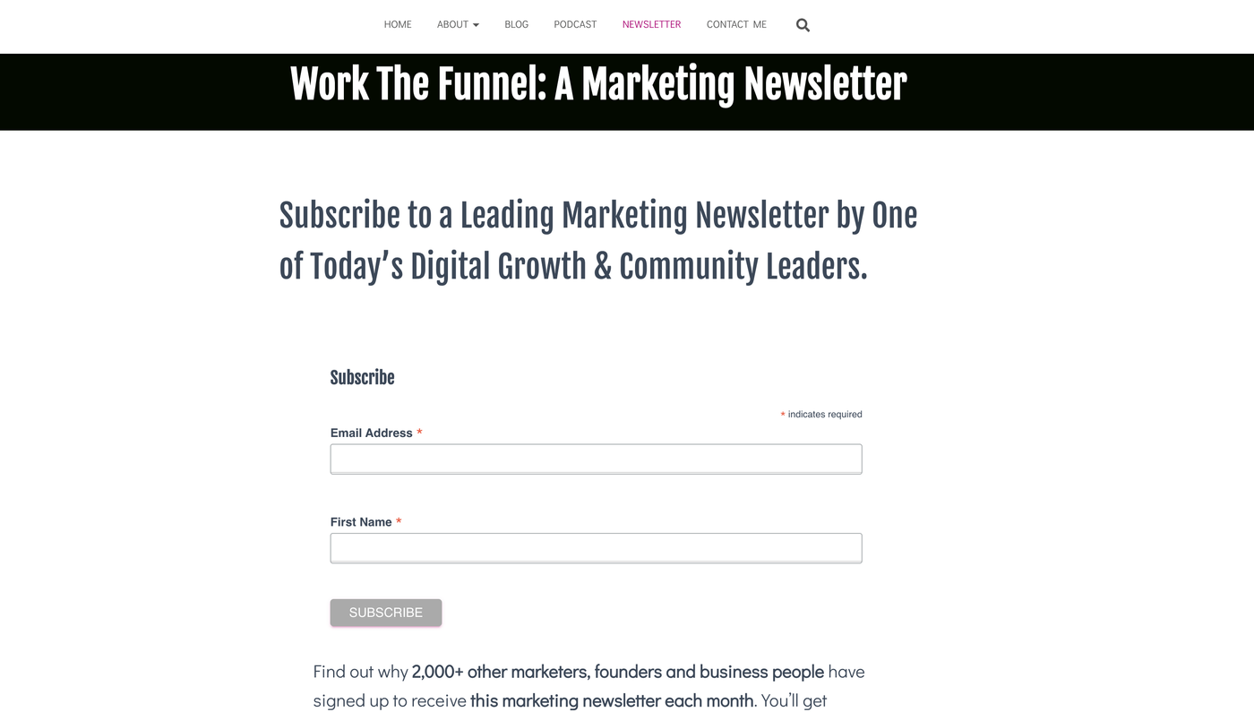 work the funnel