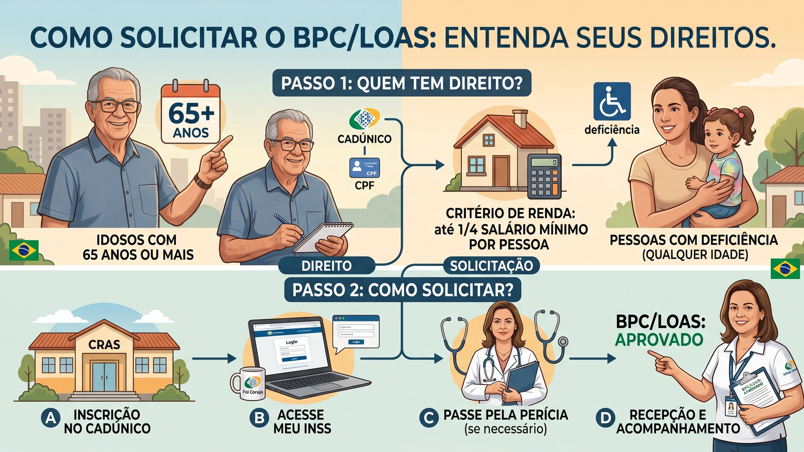 Como solicitar o BPC/LOAS: entenda quem pode ter direito ao benefício