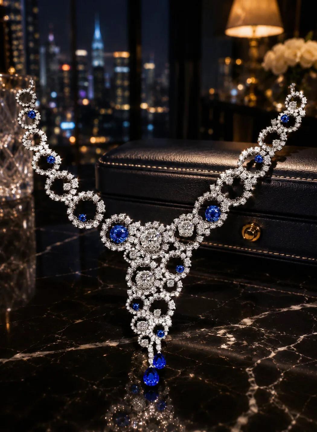 The Sapphire Circles Necklace