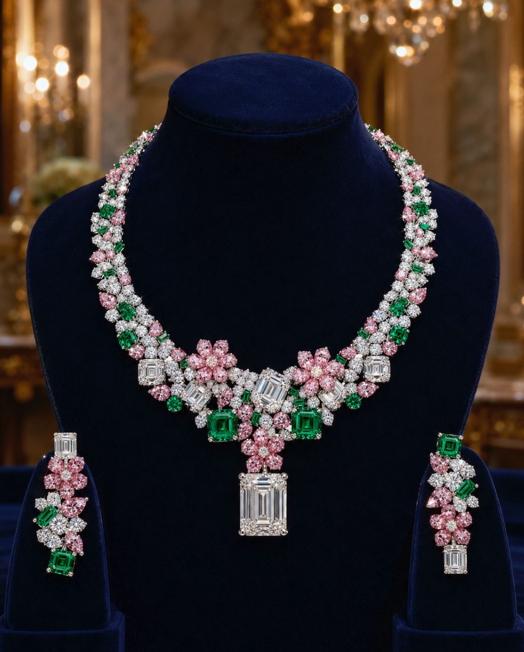 The Imperial Garden Necklace & Earrings Set