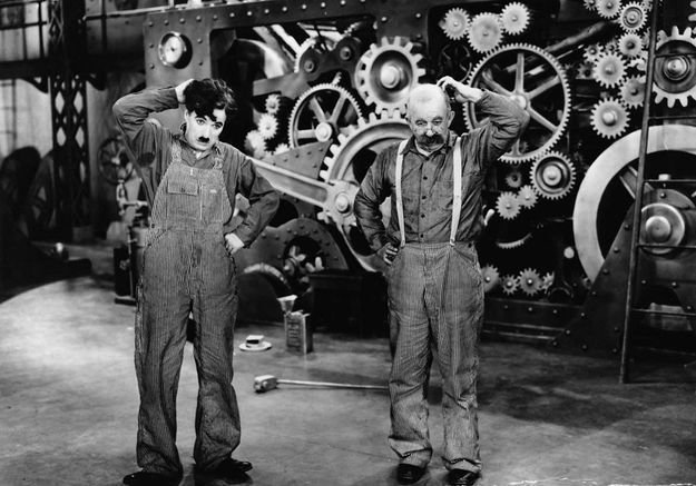 Les temps modernes, Charlie Chaplin