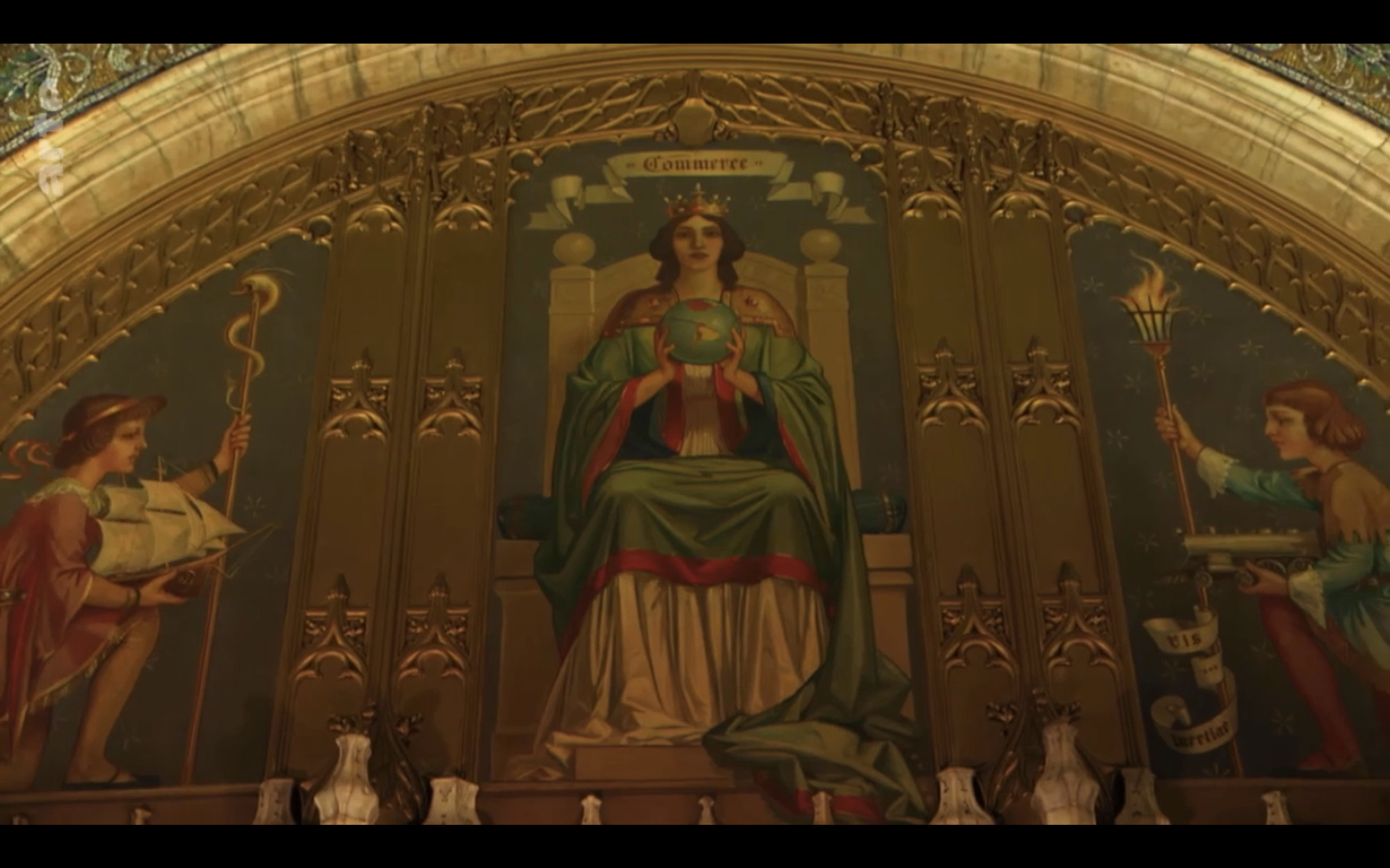 Capture d'écran d'une fresque du Woolworth Building