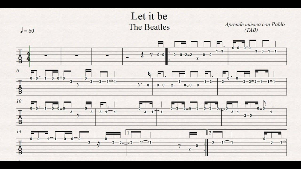 Partition des beatles