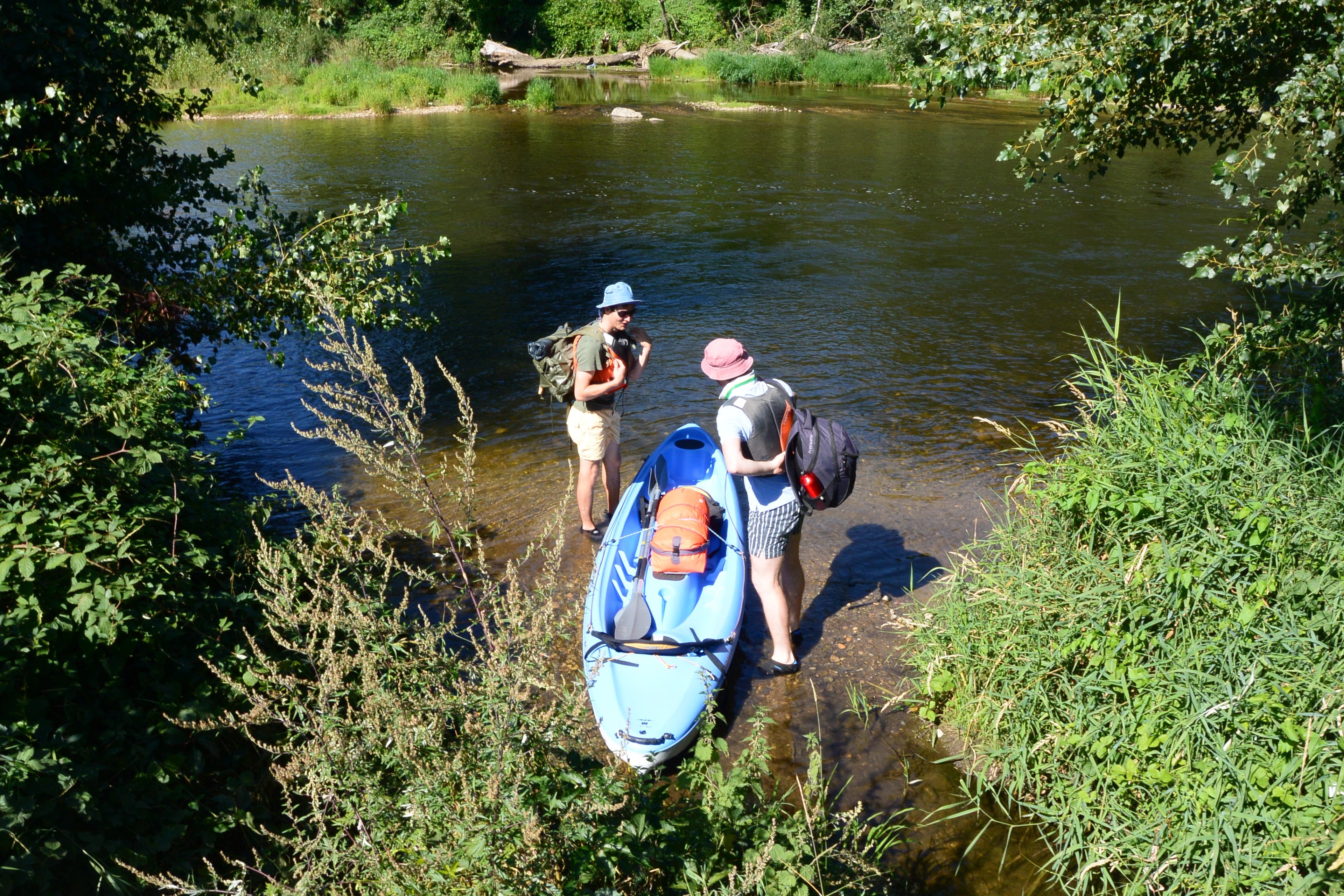 En canoë sur l’Allier