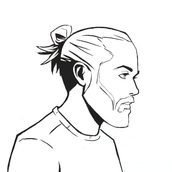 A timelapse of the process of drawing Jai's avatar