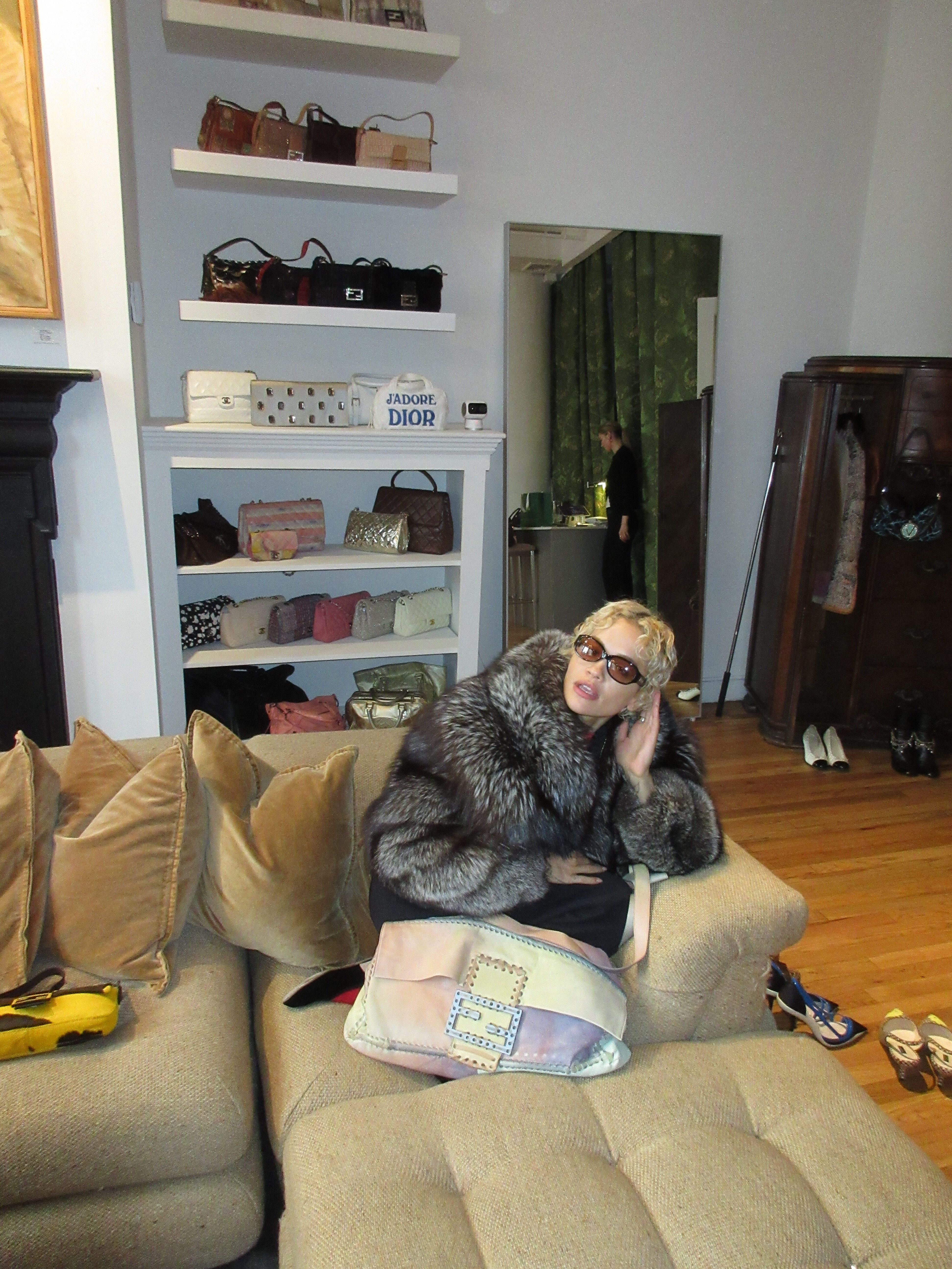 Rita Ora at the Into Archive showroom in NYC