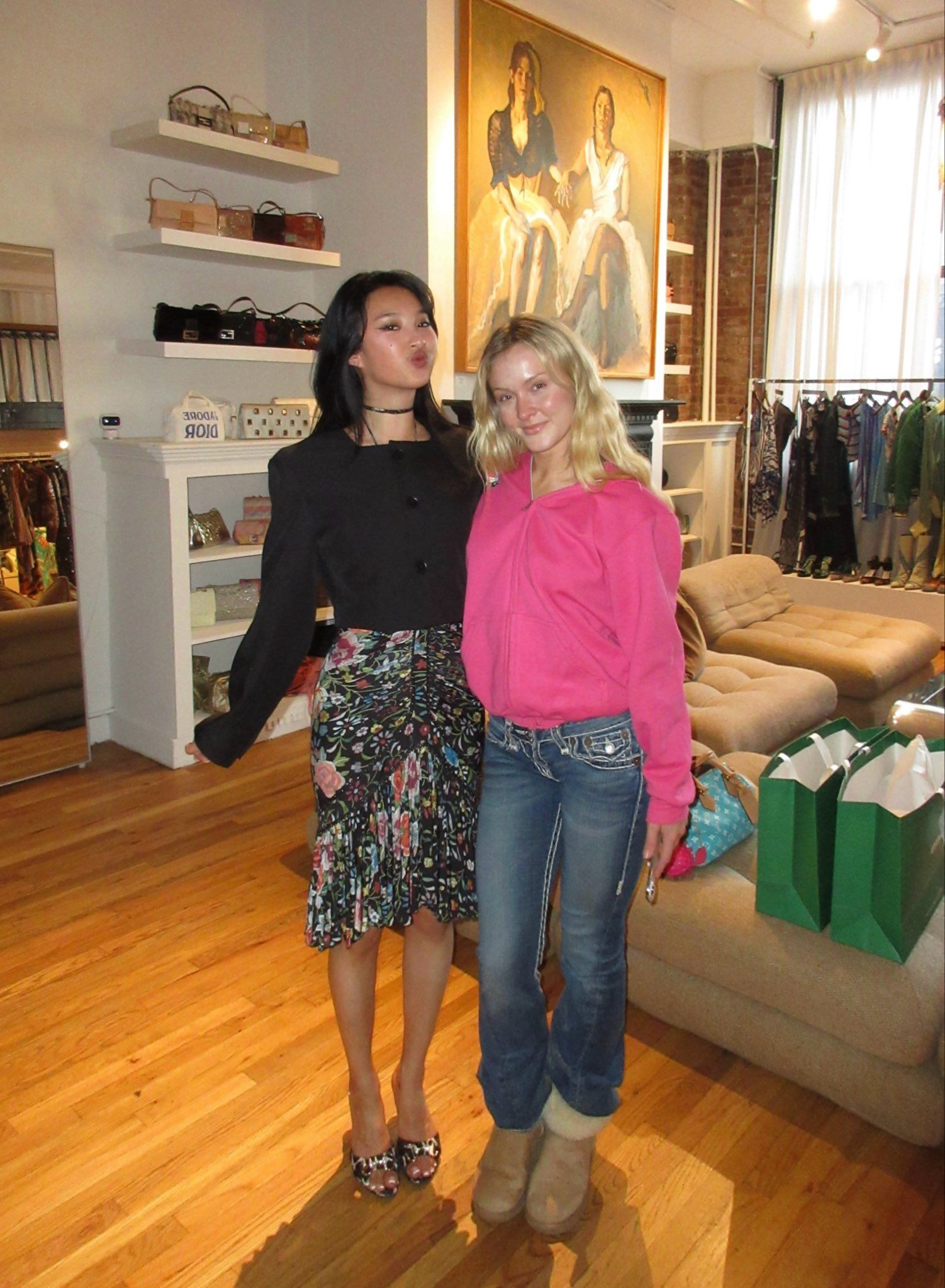 Zara Larsson and Kate Mao in our NYC Showroom