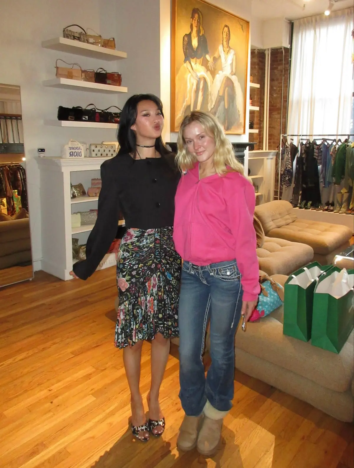 Zara Larsson and Kate Mao in our NYC Showroom