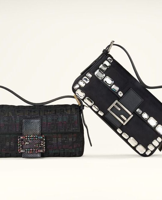 The exquisite hand-crafted textures of our vintage Fendi Baguettes curated for the global stage.