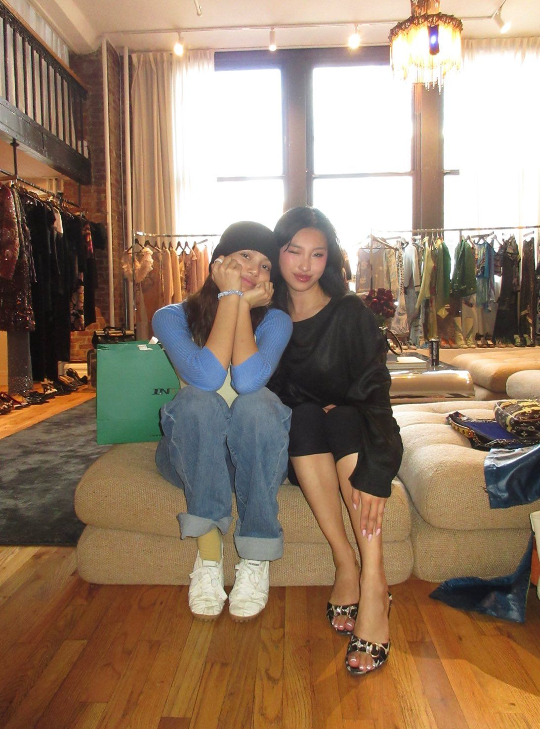Lisa and Kate Mao in Into Archive's NYC showroom