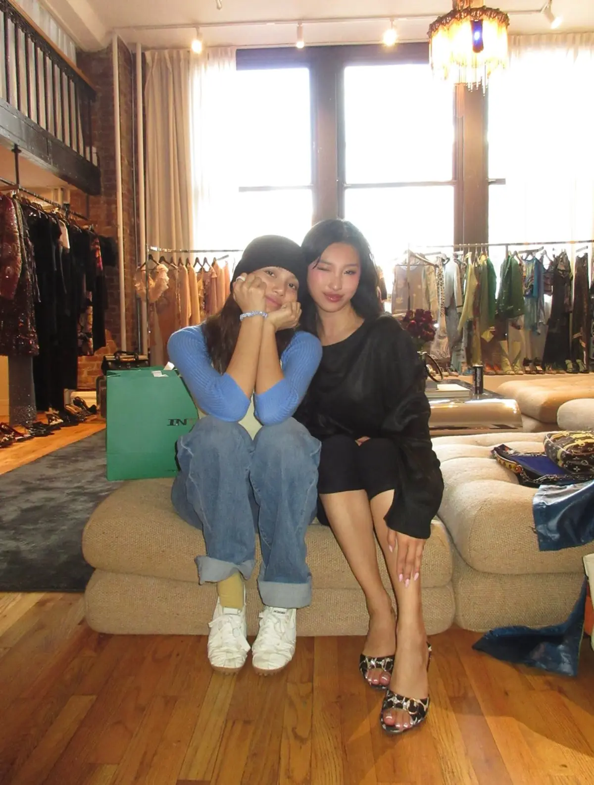 Lisa and Kate Mao in Into Archive's NYC showroom