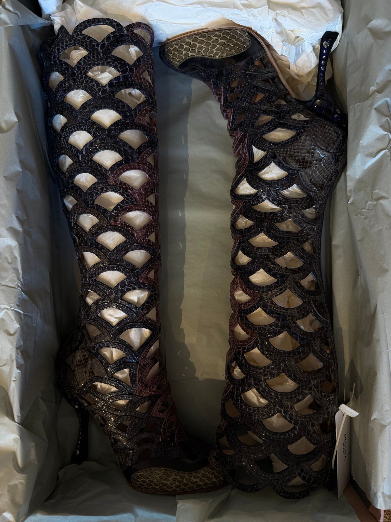 Miu Miu SS 2008 Python Boots